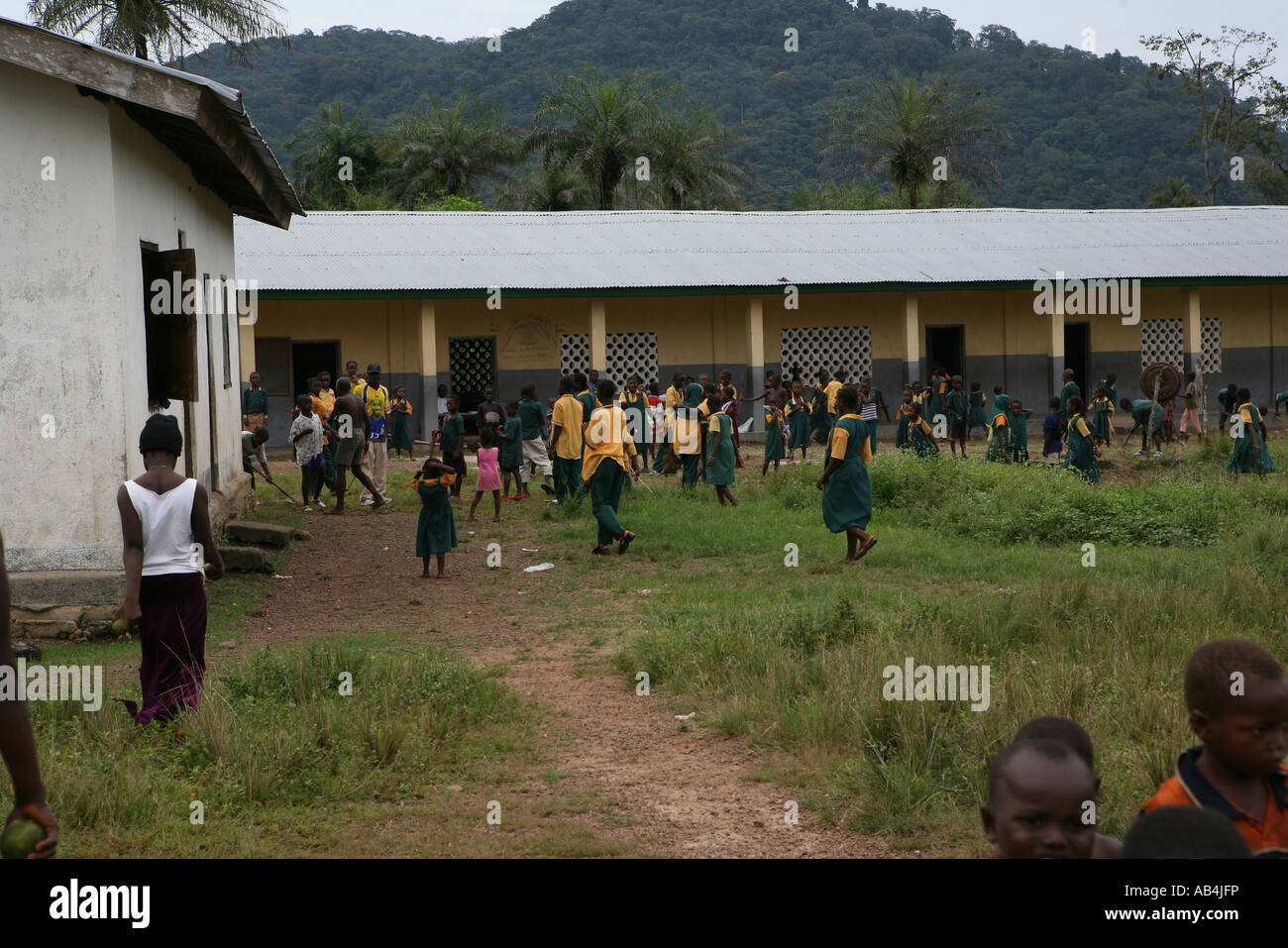 School Children Sierra Leone Stock Photo