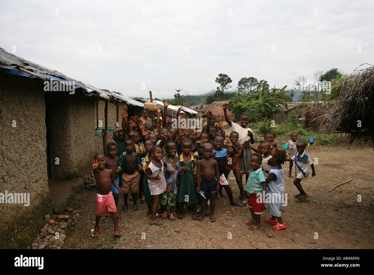 Street Children Sierra Leone Stock Photo