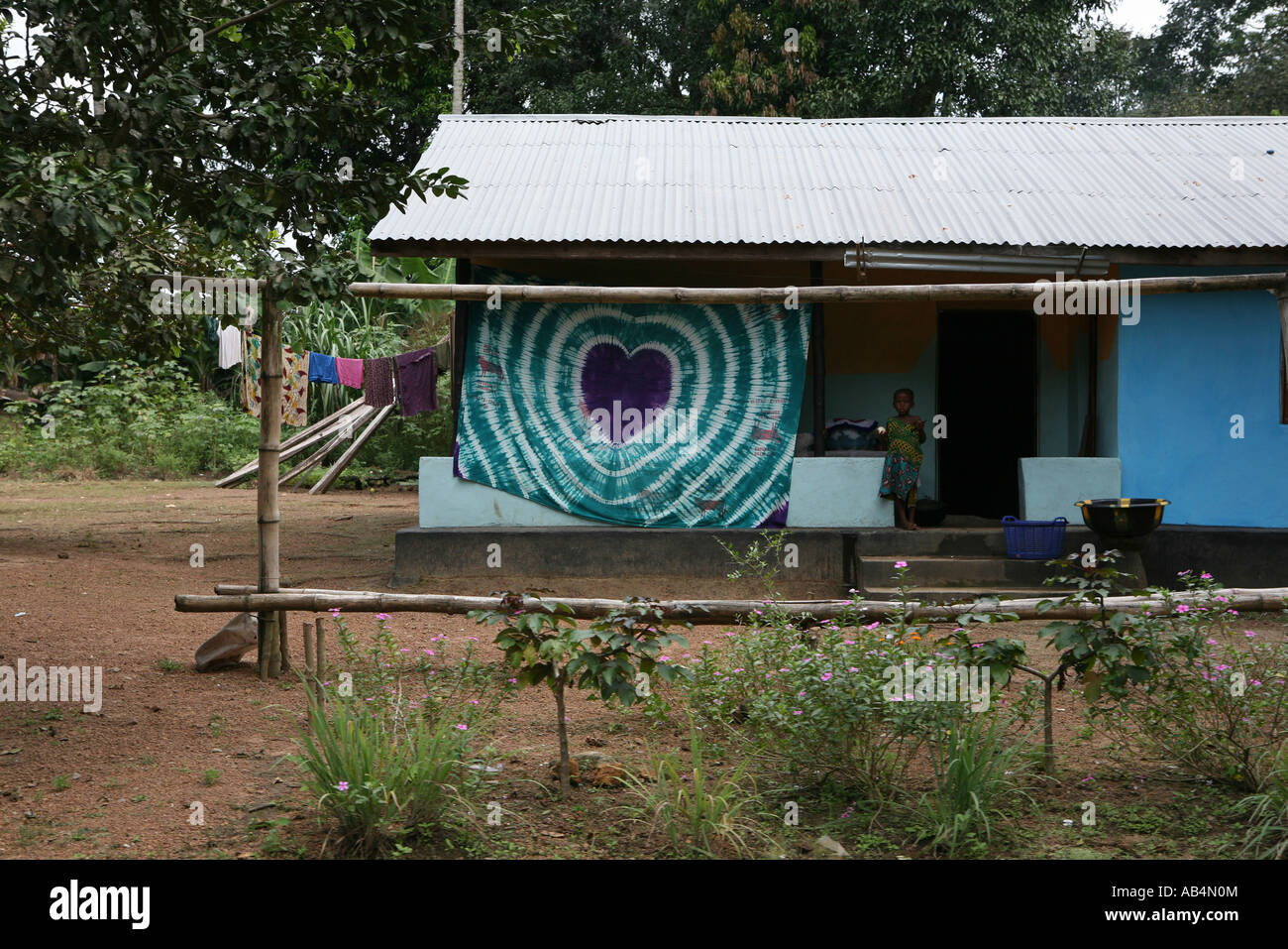 Roadside House Sierra Leone Stock Photo Alamy