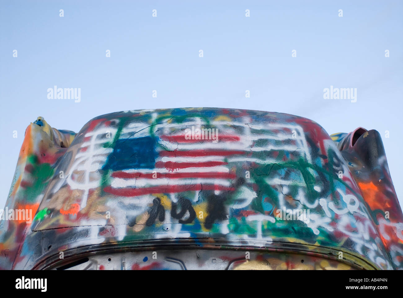 Cadillac Ranch Amirillo Texas Stock Photo