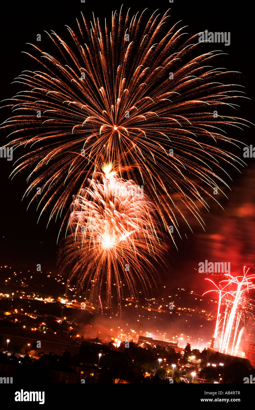 Fireworks Stadium of Fire Provo Utah. 4th of July celebration with