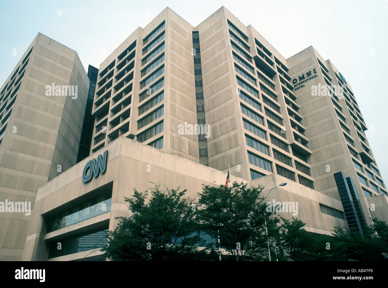 CNN Television TV building in Atlanta Georgia GA Stock Photo