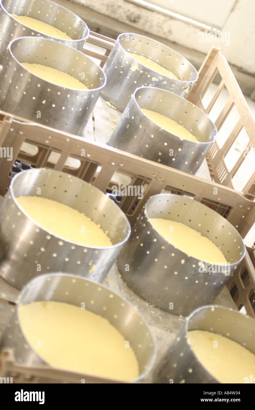 Making Cheese at Bobolink Dairy in Vernon Sussex County New Jersey Stock Photo