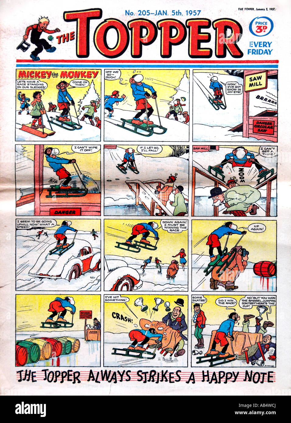 Topper Comic 3 January 1957 FOR EDITORIAL USE ONLY Stock Photo - Alamy