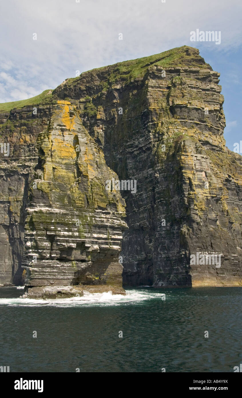 Ireland County Clare Cliffs of Moher sea stack Stock Photo
