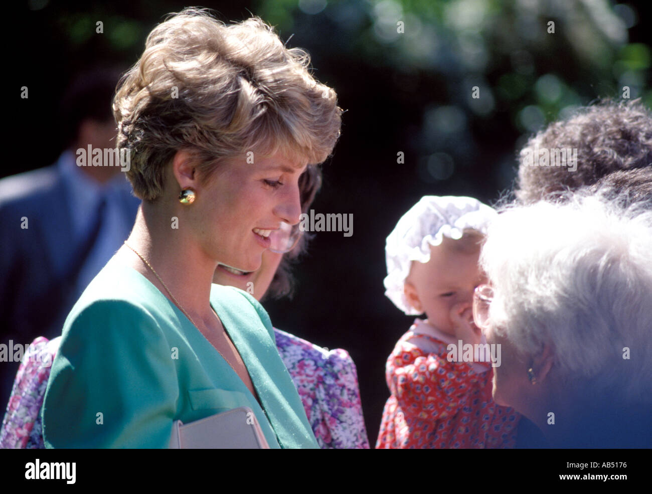 HRH Diana Princess of Wales during an official engagement Stock Photo