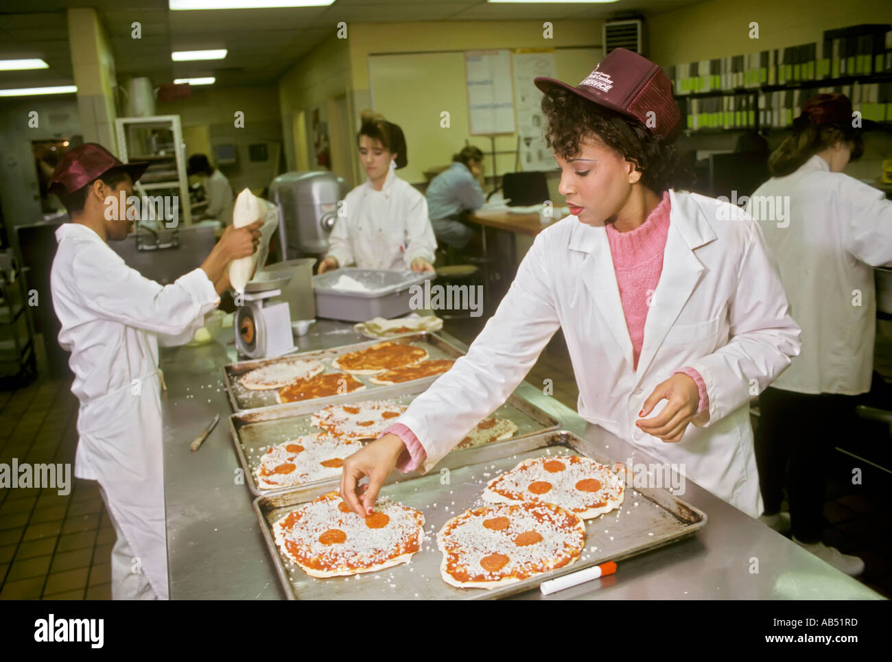 Food service preparation Stock Photo