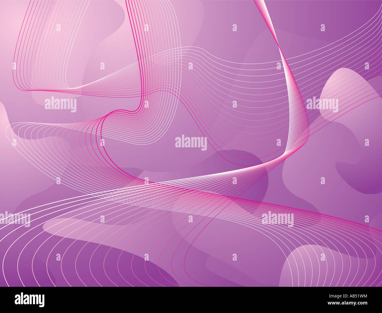 illustrated abstract purple background with flowing lines in white and ...