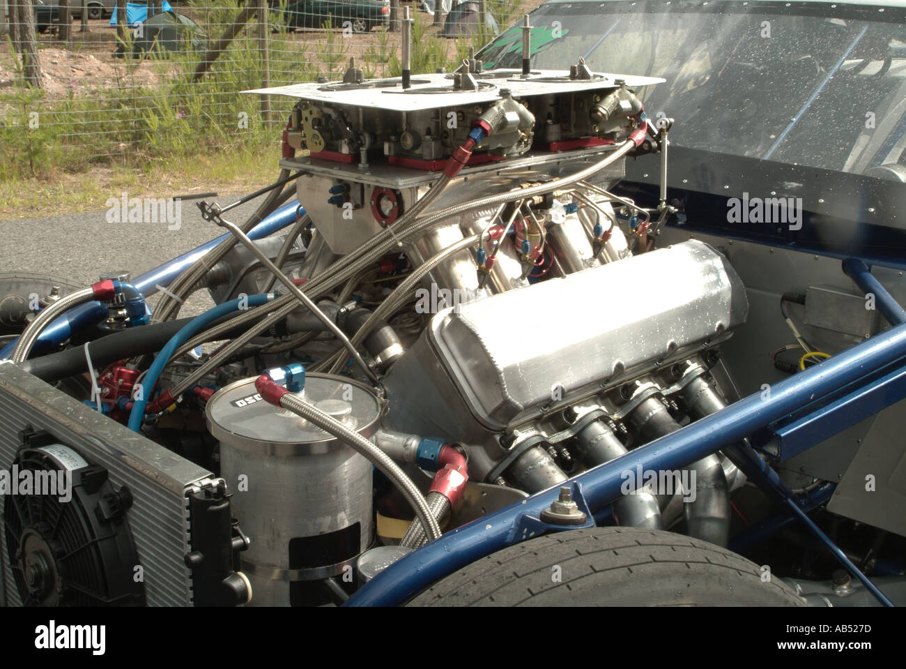 nitrous injected v8 dragster engine tuned up max power v8 engine motor