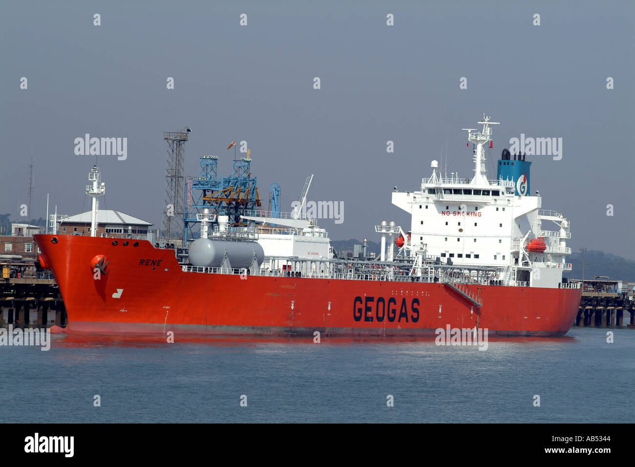 Fawley Marine Terminal Southampton Water Tanker Rene Geogas Port of