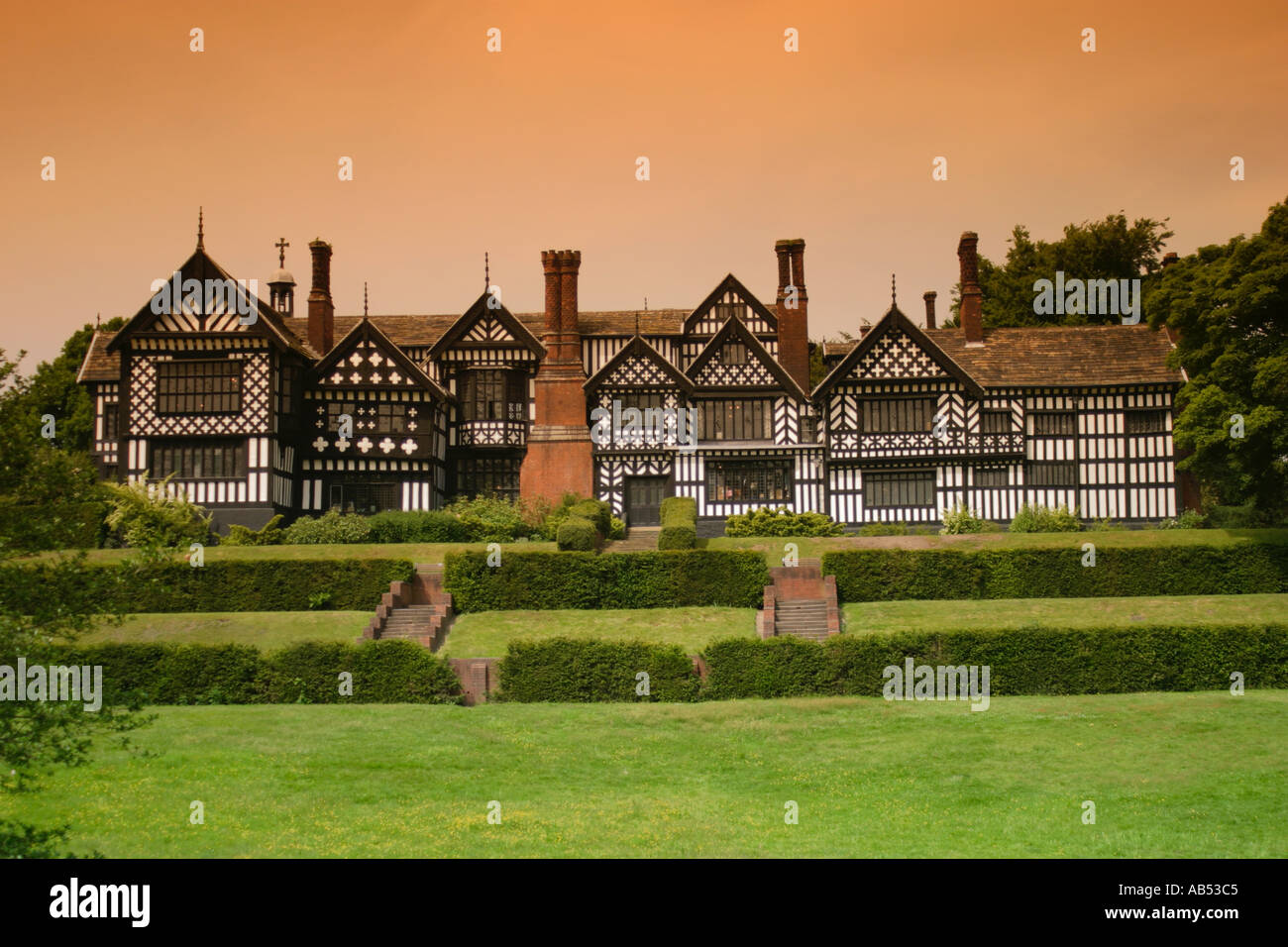 Bramhall Hall, Stockport, Cheshire Stock Photo Alamy
