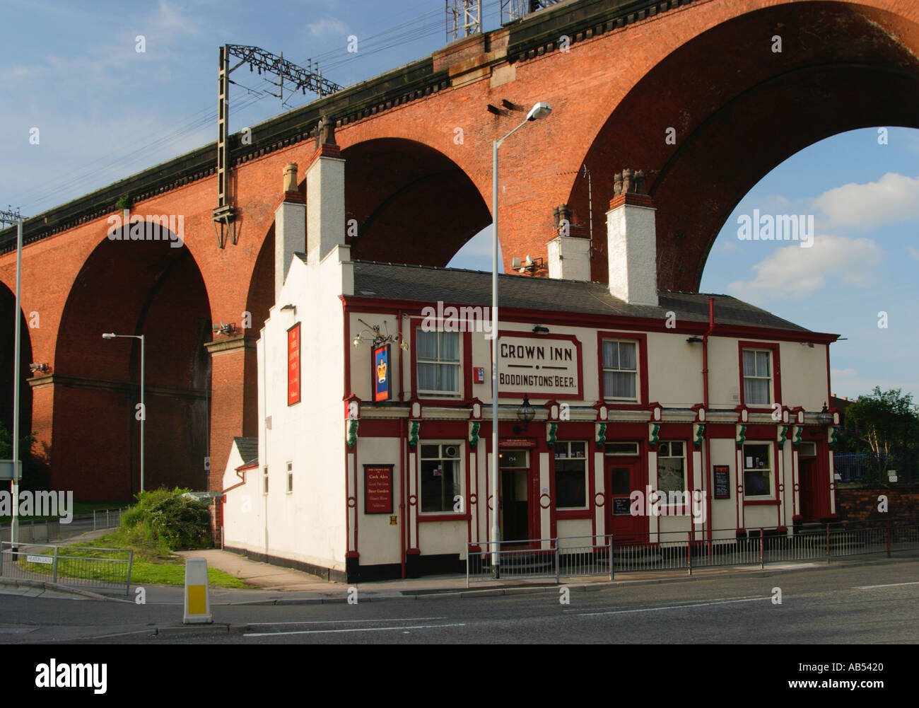 The Crown Inn and Viaduct, Stockport, Greater Manchester, UK Stock