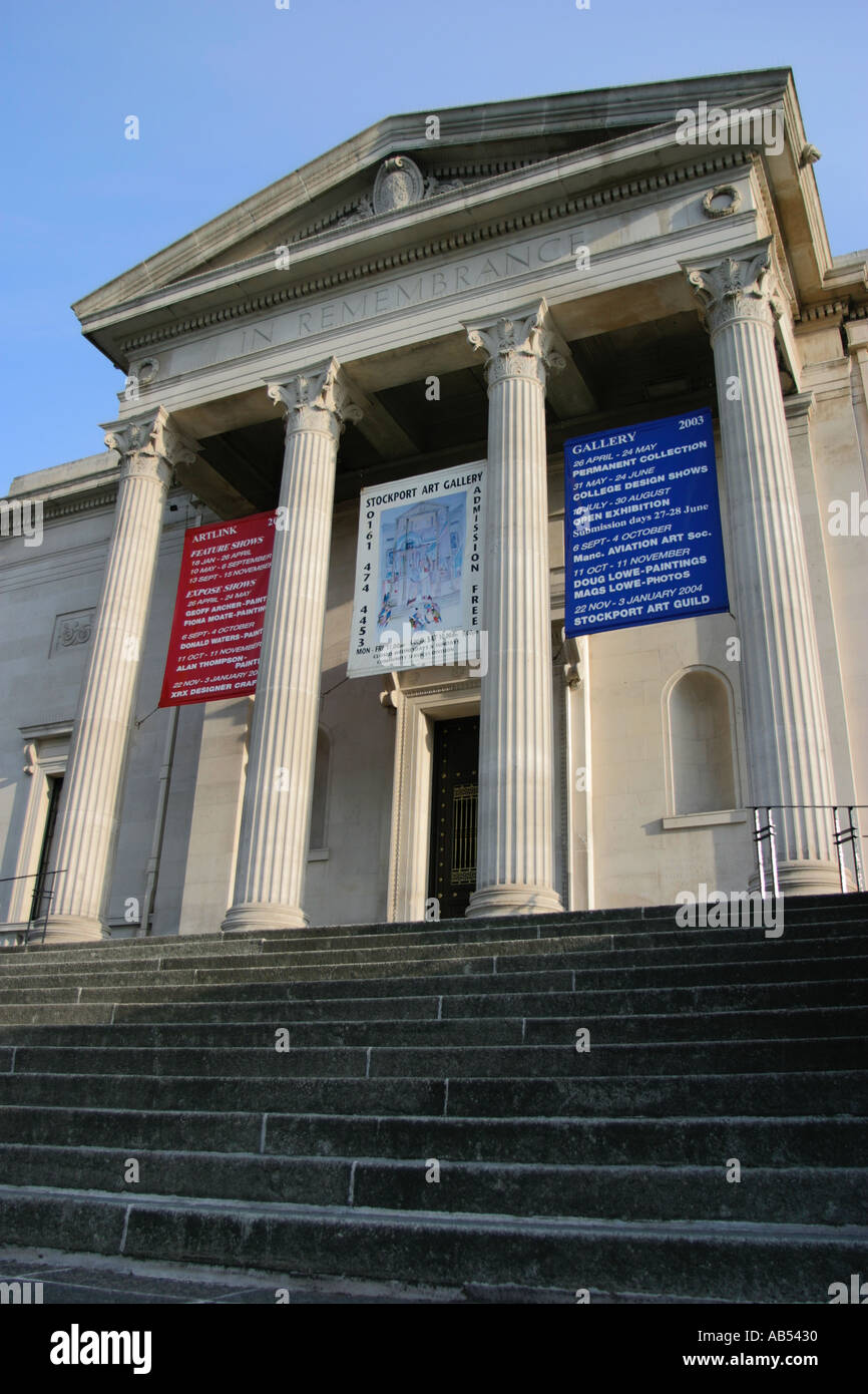 Stockport Art Gallery and War Memorial, Greater Manchester, UK Stock