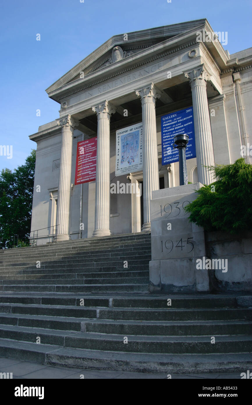 Stockport Art Gallery and War Memorial, Greater Manchester, UK Stock