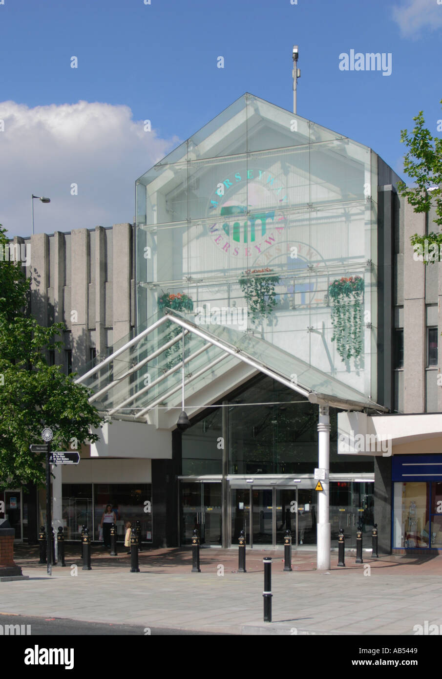 Merseyway Precinct seen from Mersey Square, Stockport, Greater