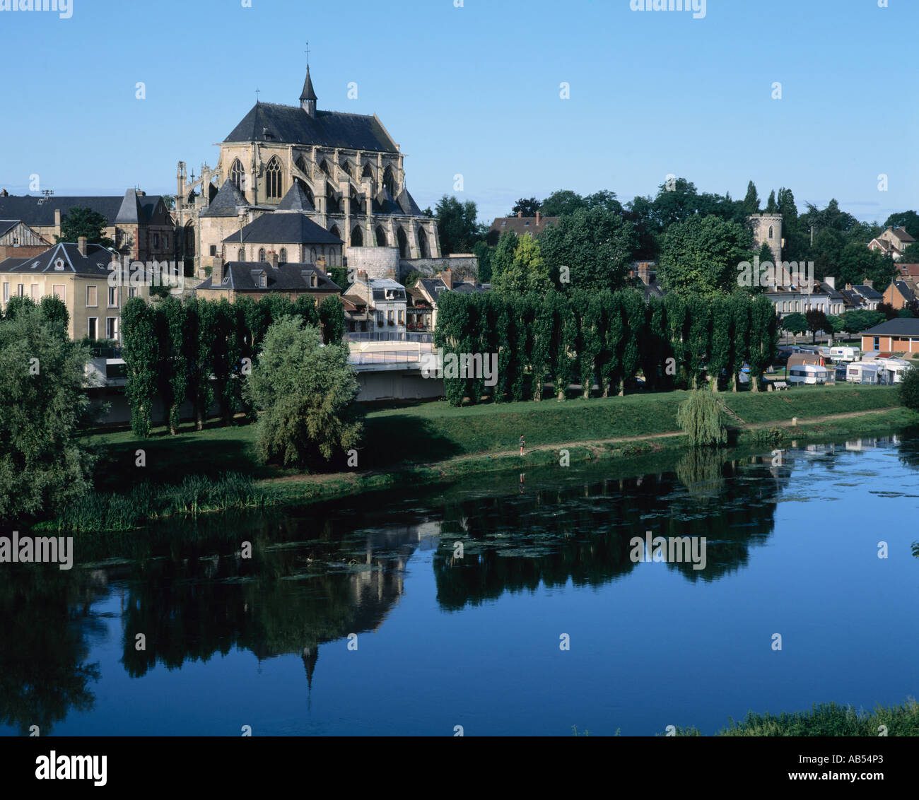 Pont de L Arche River Seine Normandy France Stock Photo - Alamy