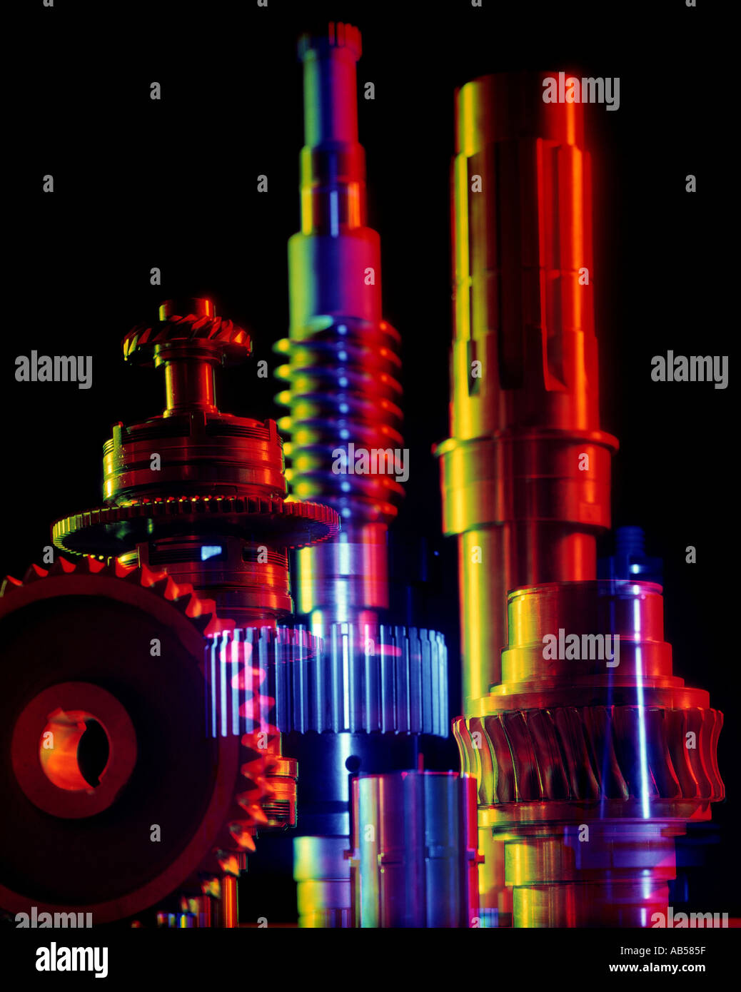 gears and axle driveshafts Stock Photo Alamy