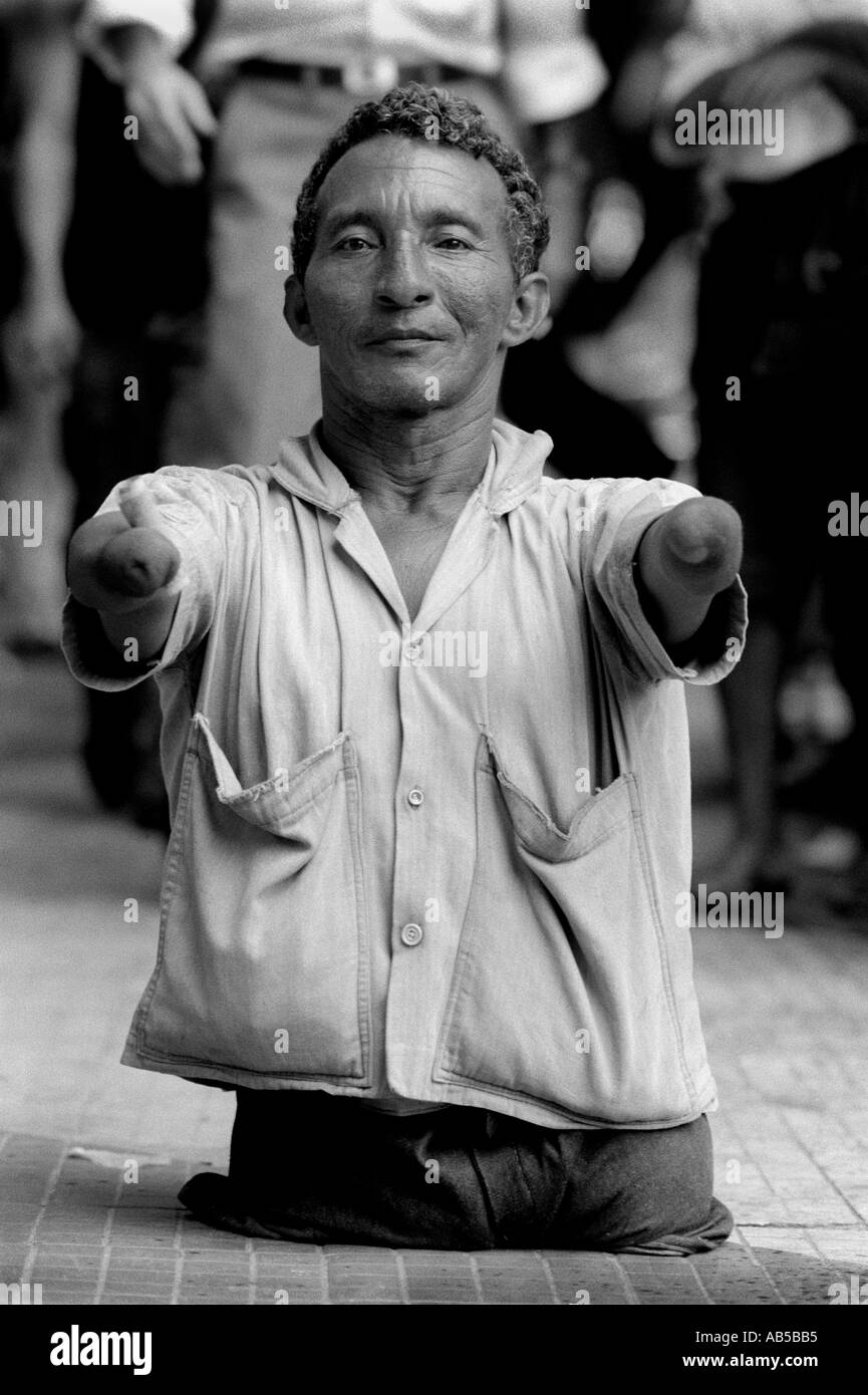Beggar Belem Brazil Stock Photo Alamy