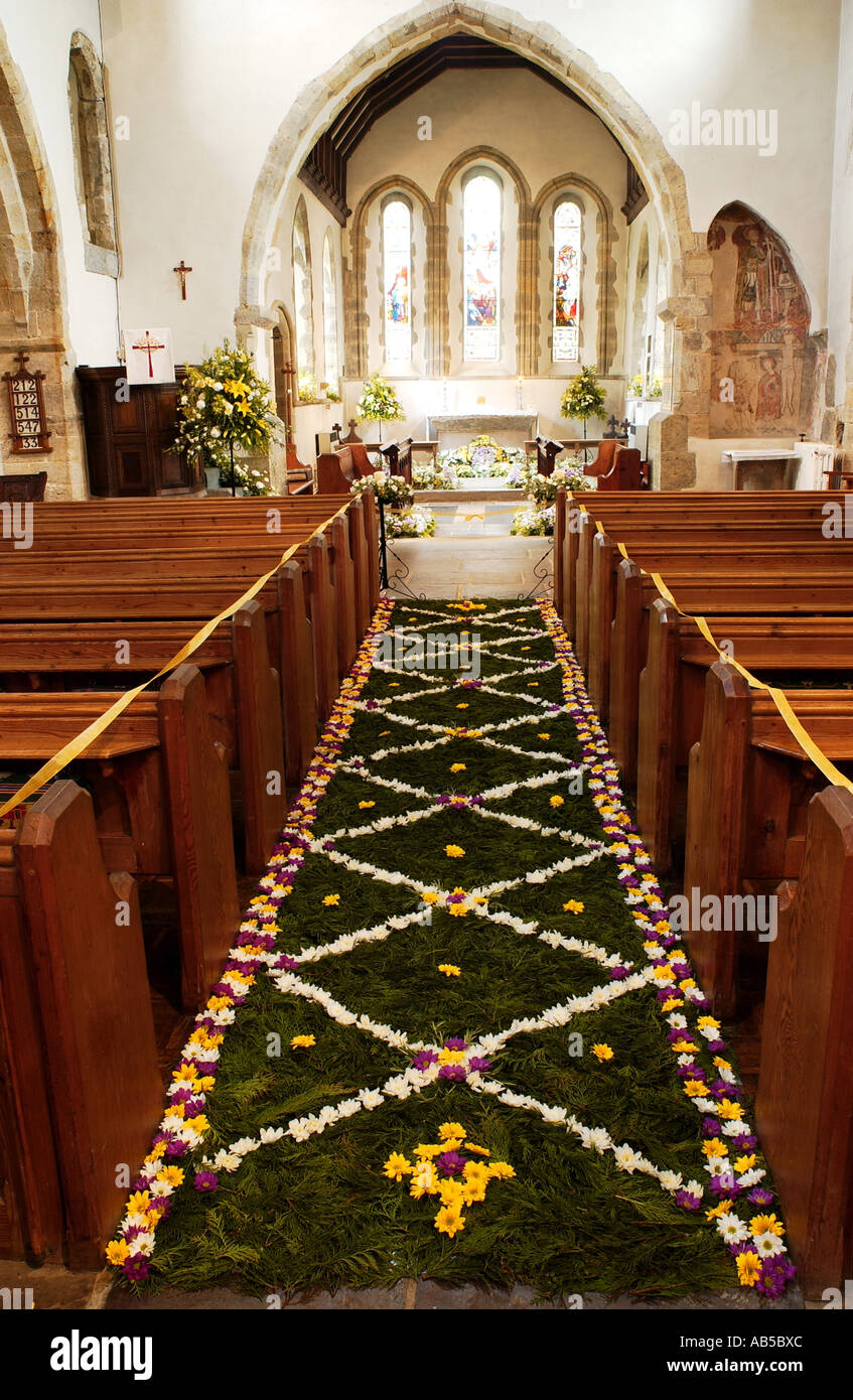 Carpet of Flowers St Peter AD Vincula Wisborough Green West Sussex
