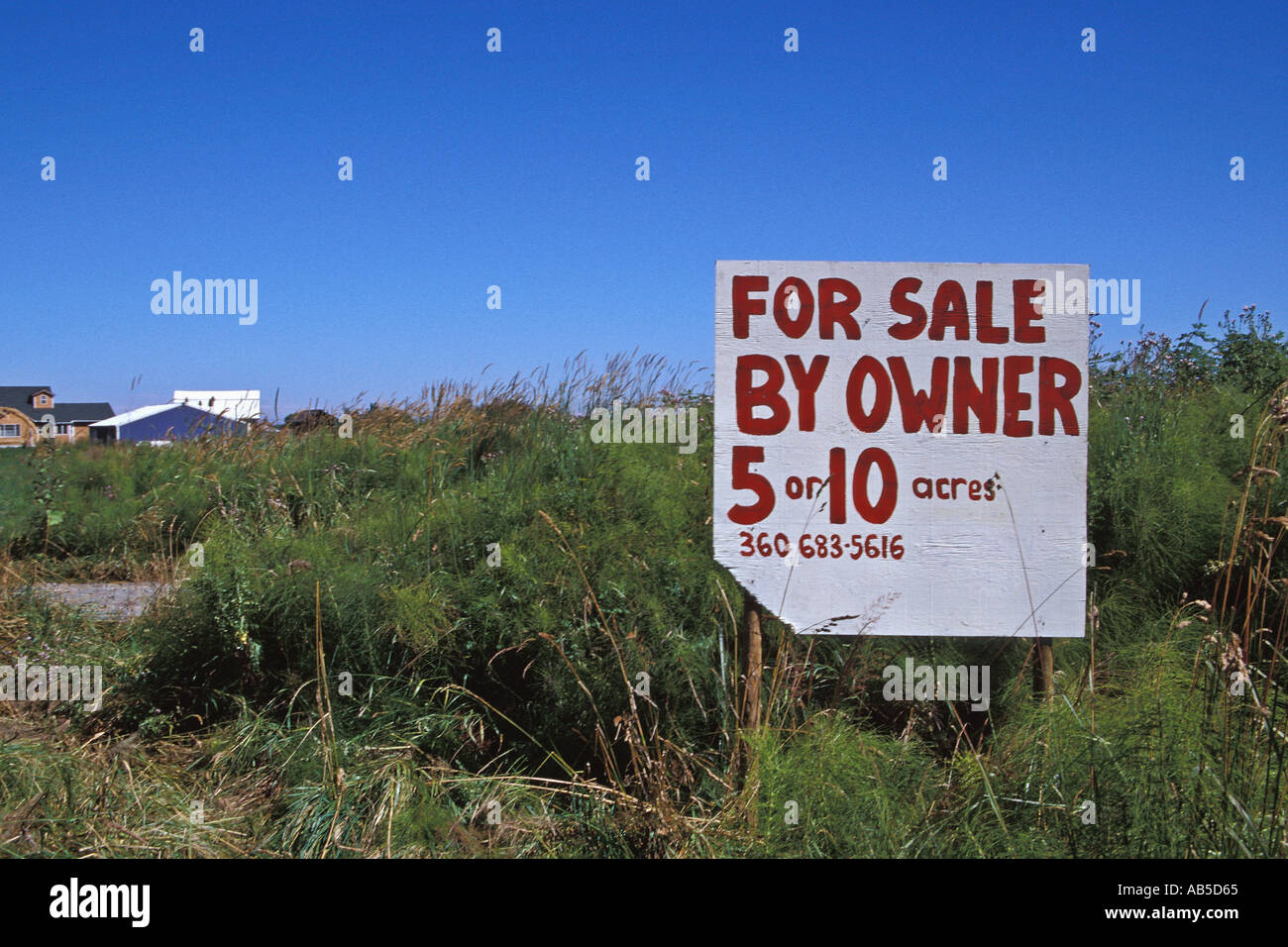 Agricultural land for sale Sequim Washington Stock Photo Alamy