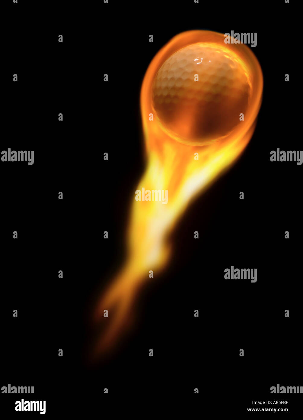 Flaming Ball Stock Photo