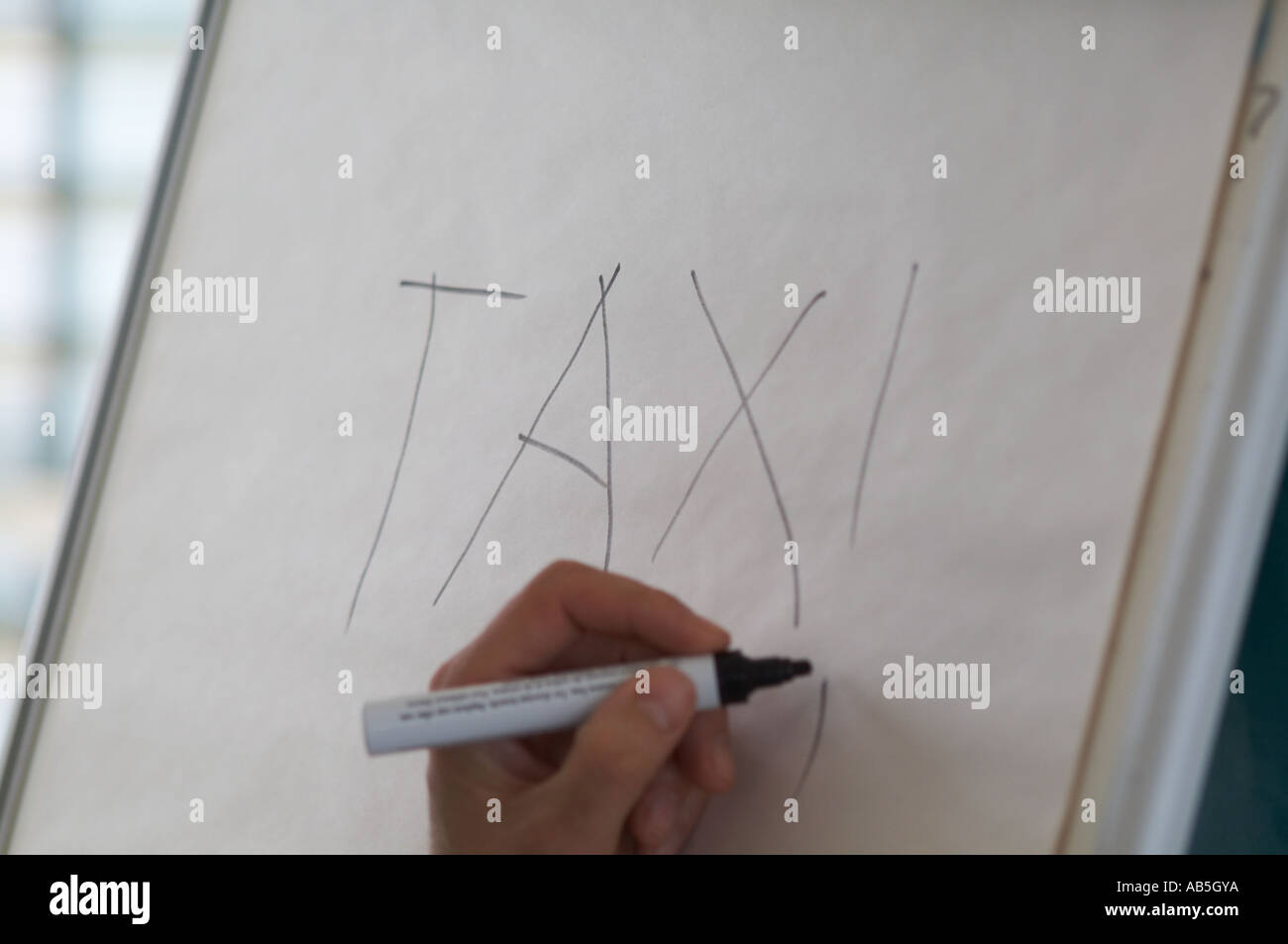 Tax, planning, taxation, accountant, accountancy, accounts, taxed, percentage, seminar, whiteboard, felt, pen, tax, payers, alli Stock Photo