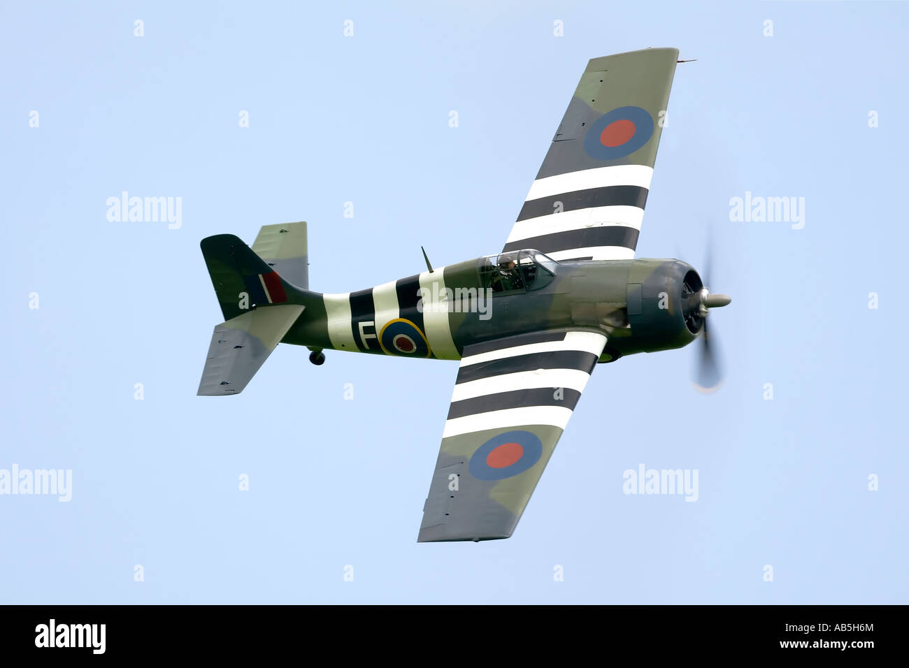 A Grumman Wildcat carrier borne fighter of the Royal Navy Stock Photo