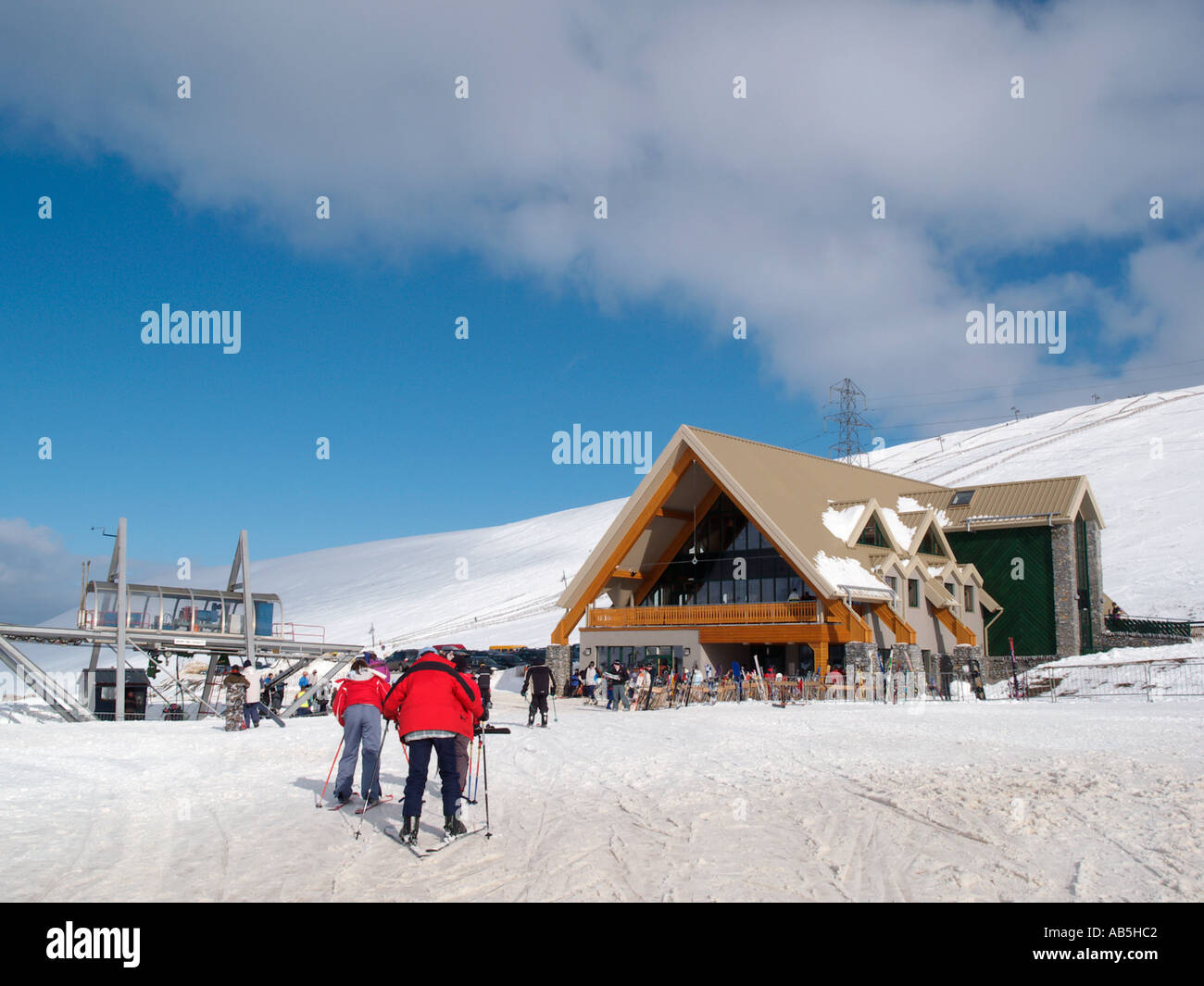 LECHT SKI CENTRE BUILDING in the Grampian mountains Tomintoul Moray Scotland UK Stock Photo Alamy