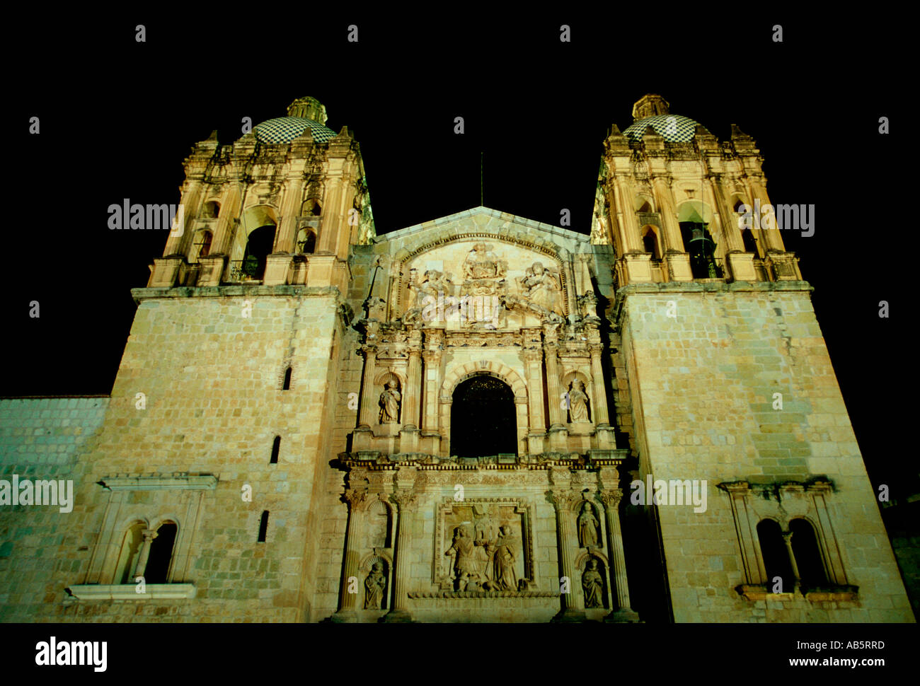 Santo Domingo de Guzman Church, Roman Catholic church, Roman Catholicism, city, Oaxaca, Oaxaca de Juarez, Oaxaca State, Mexicoo Stock Photo