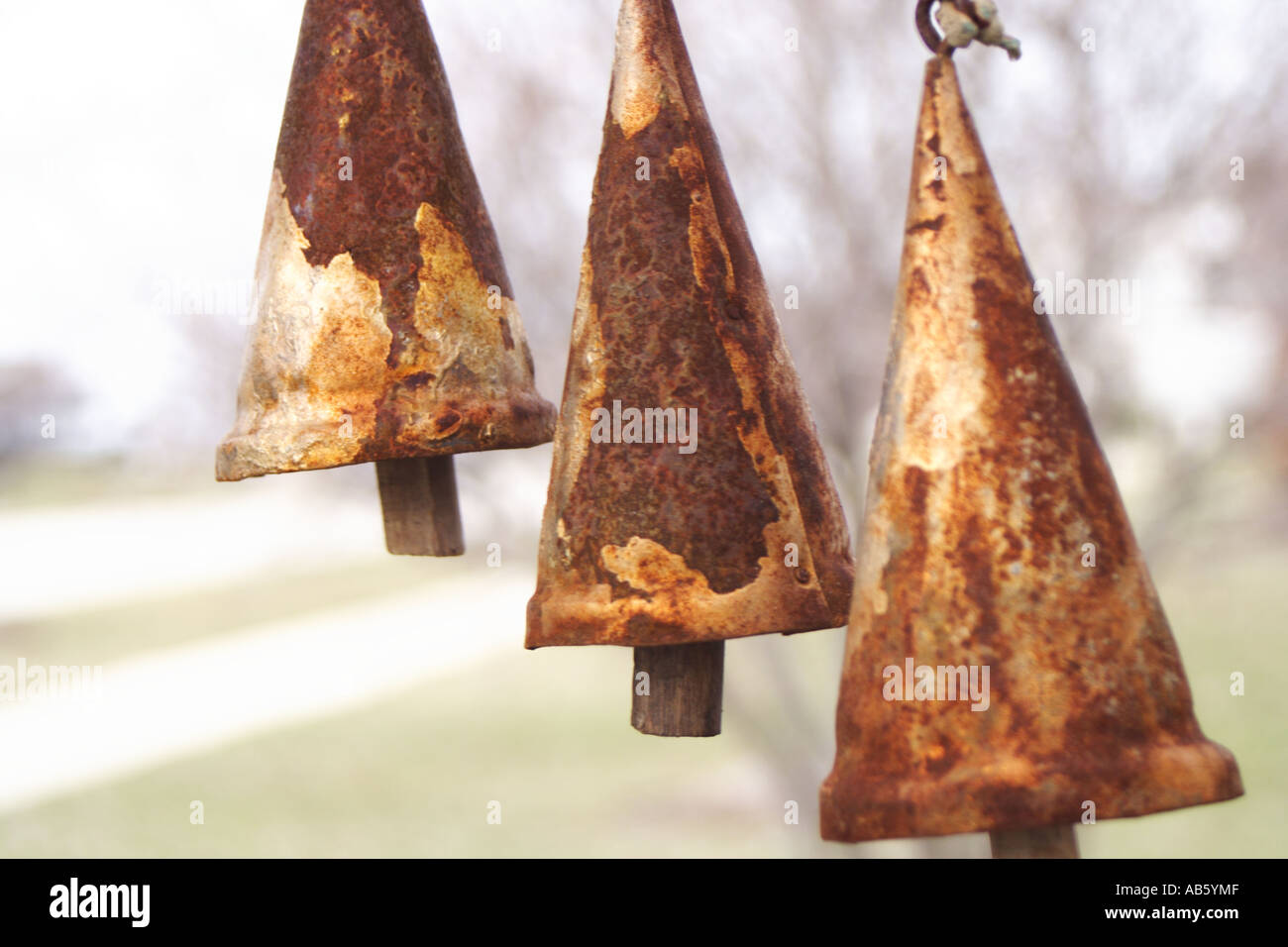 Rusted bells Stock Photo