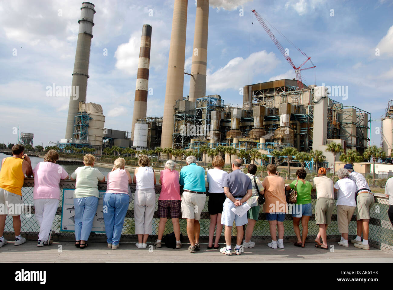 Manatee viewing station at the TECO Tampa Electric Company Florida