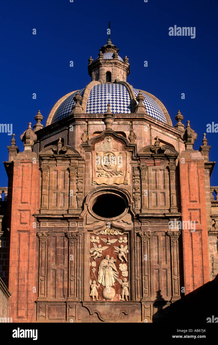 Cathedral of the Divine Savior of Morelia, Cathedral of the Divine Savior, cathedral, catedral, city of Morelia, Morelia, Michoacan State, Mexico Stock Photo
