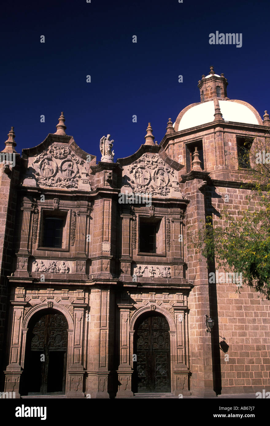 Las Rosas Church, Roman Catholic church, Roman Catholic, Roman Catholicism, city of Morelia, Michoacan State, Mexico Stock Photo