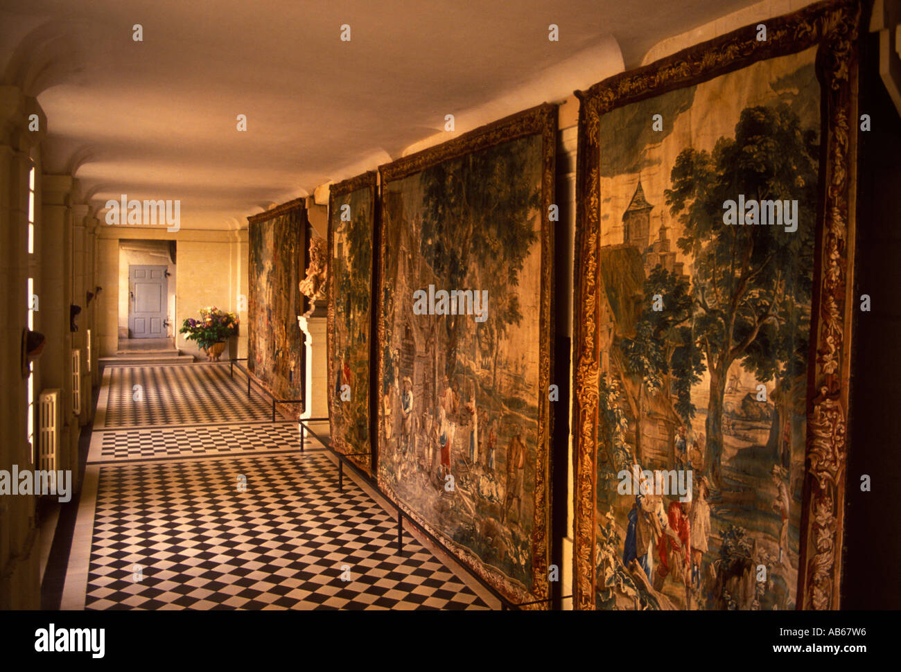 tapestries central gallery chateau dusse castle of usse chateau usse