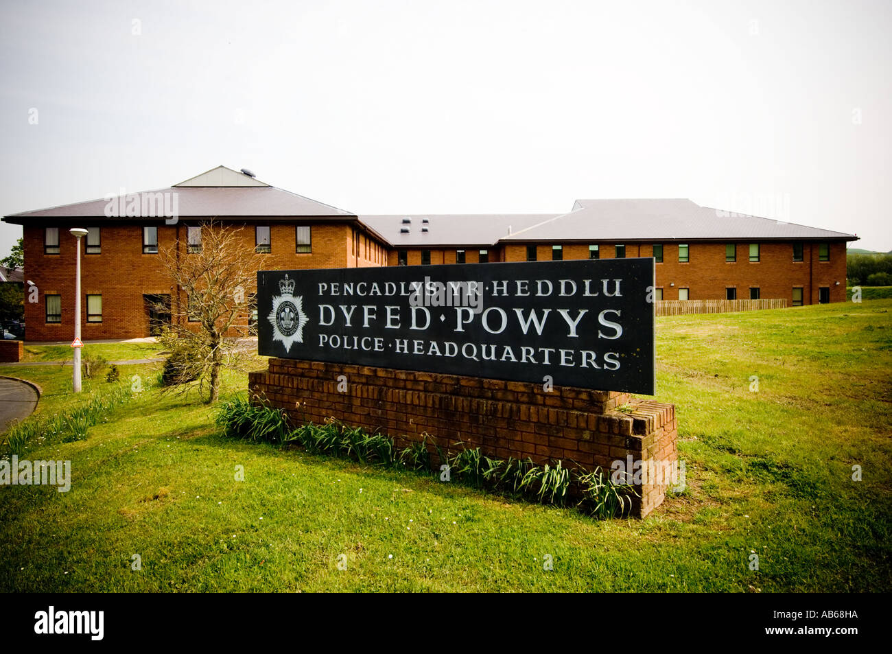 exterior of the Headquarters of Dyfed Powys police force Carmarthen