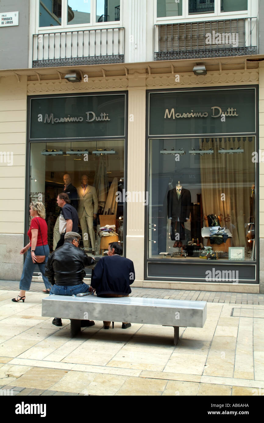 Massimo Dutti fashion store in Malaga southern Spain Europe EU Stock Photo  - Alamy