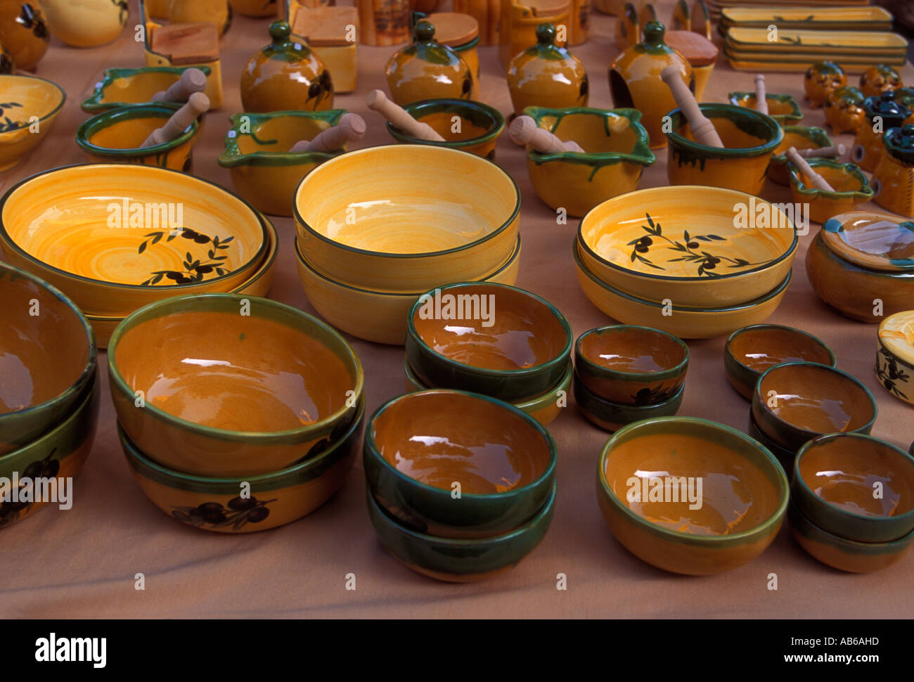 pottery vendor, seller. selling pottery, ceramics, Wednesday Market