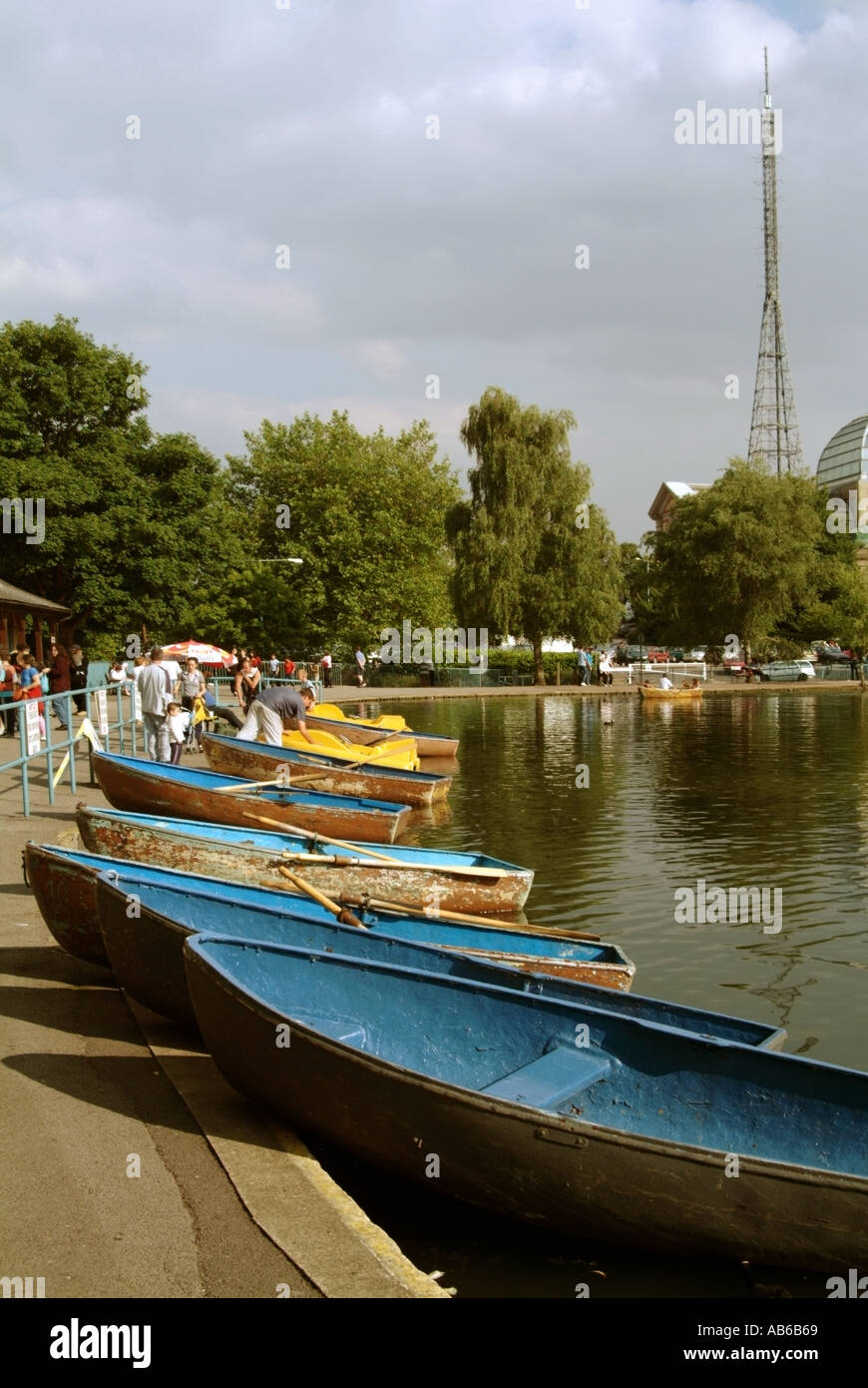 england london haringey muswell hill alexandra palace the highest point of north london the boating lake Stock Photo