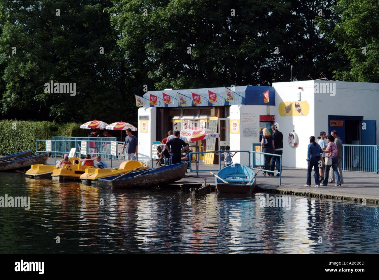 england london haringey muswell hill alexandra palace the highest point of north london the boating lake Stock Photo