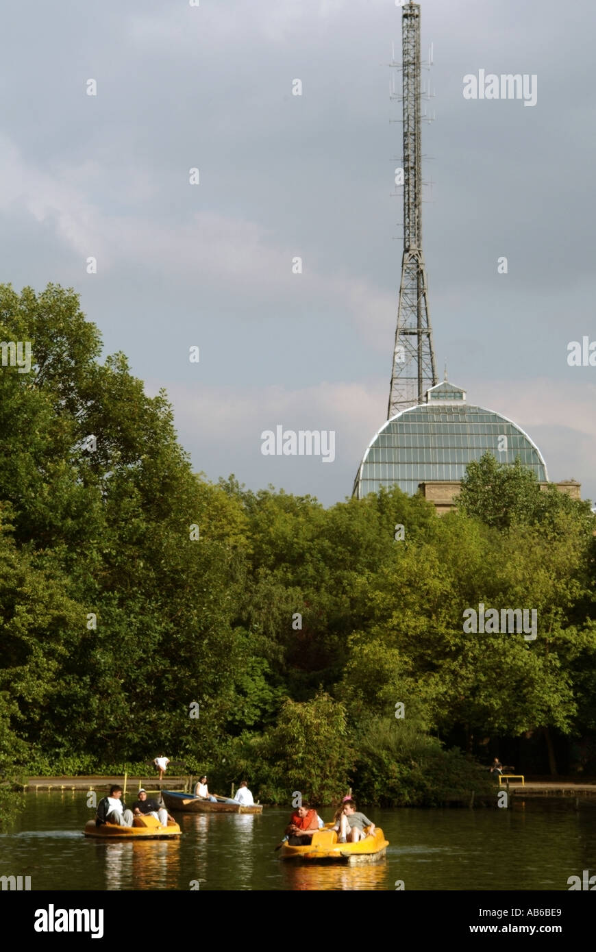 england london haringey muswell hill alexandra palace the highest point of north london the boating lake Stock Photo