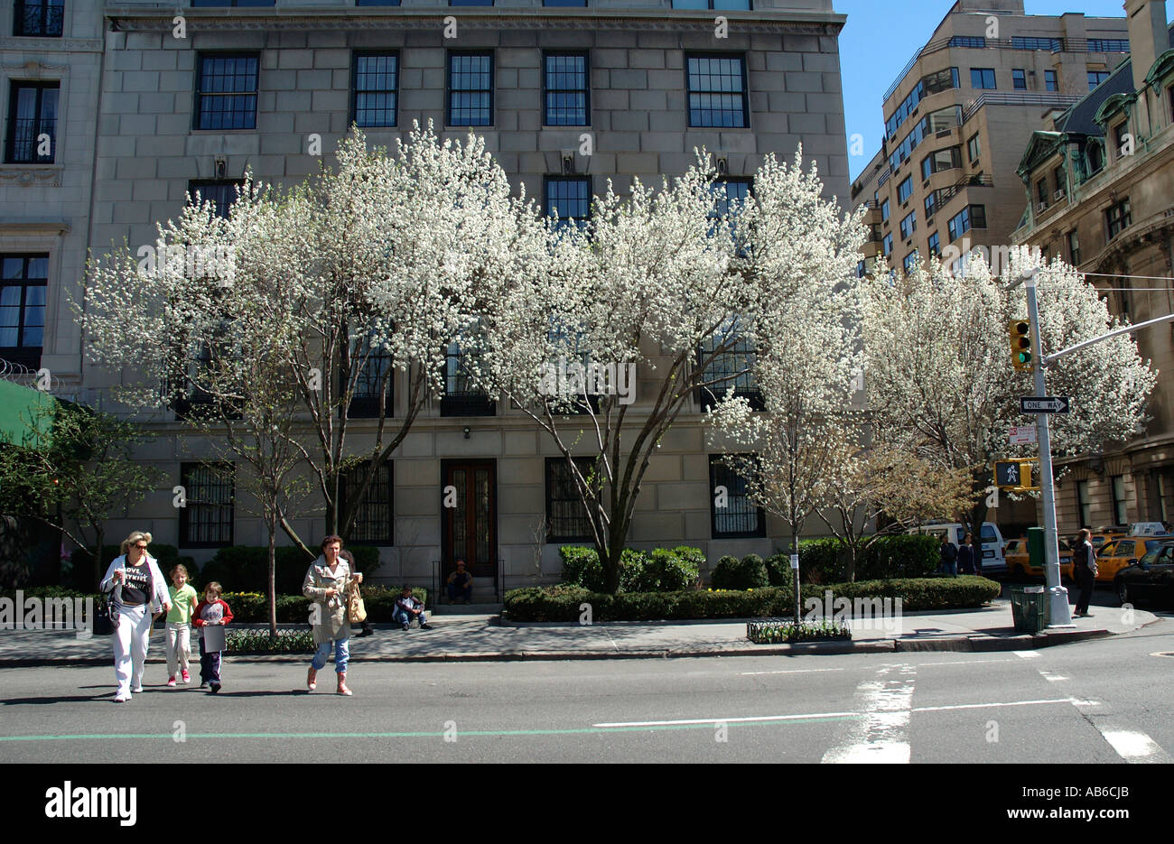 Fifth Avenue uptown Manhattan apartment building Stock Photo Alamy