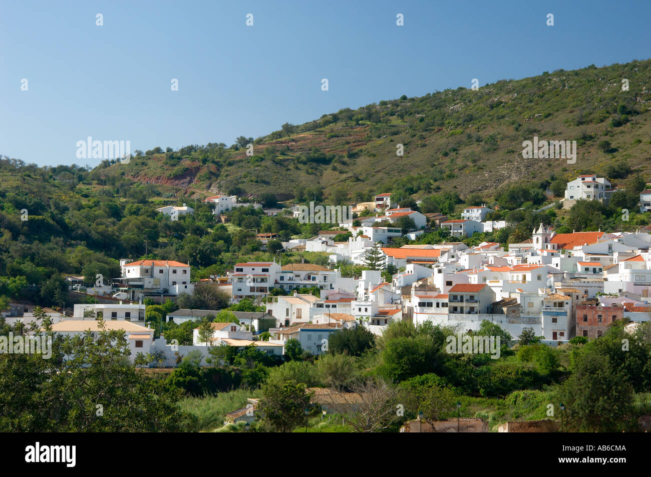 Portugal the Algarve, Alte village in the hinterland hills Stock Photo