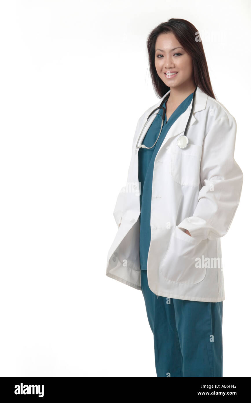 pretty asian lady doctor Stock Photo - Alamy