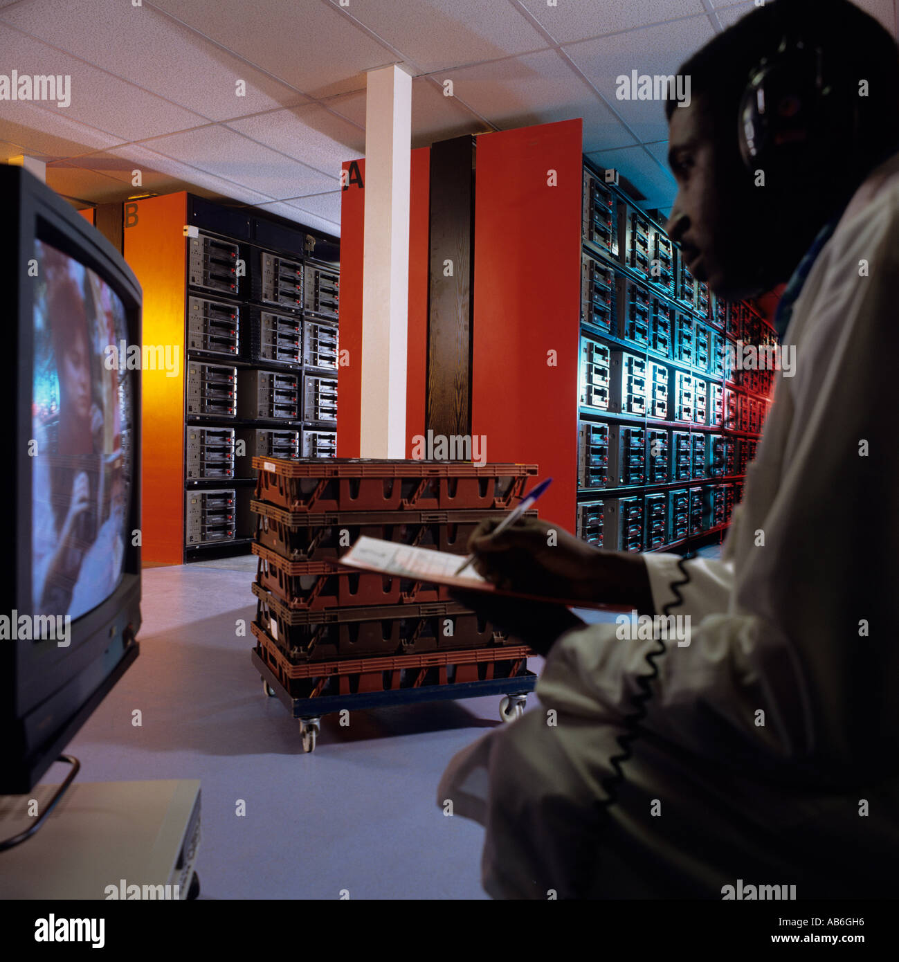 Quality control during the mass recording of films onto VHS Video Tapes