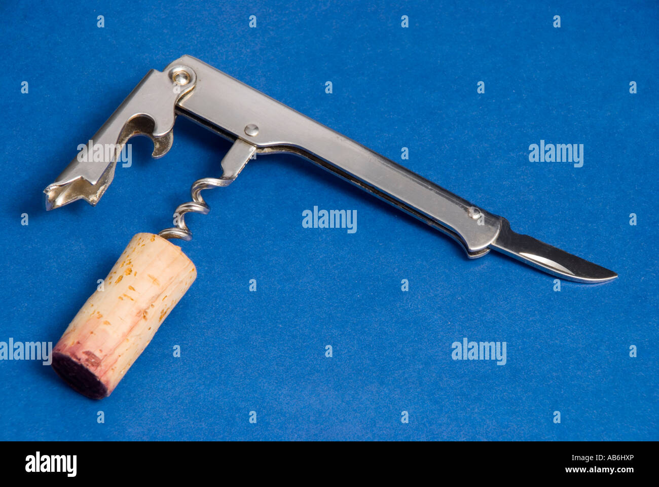 Wine waiter s corkscrew also known as the waiter s friend Stock Photo