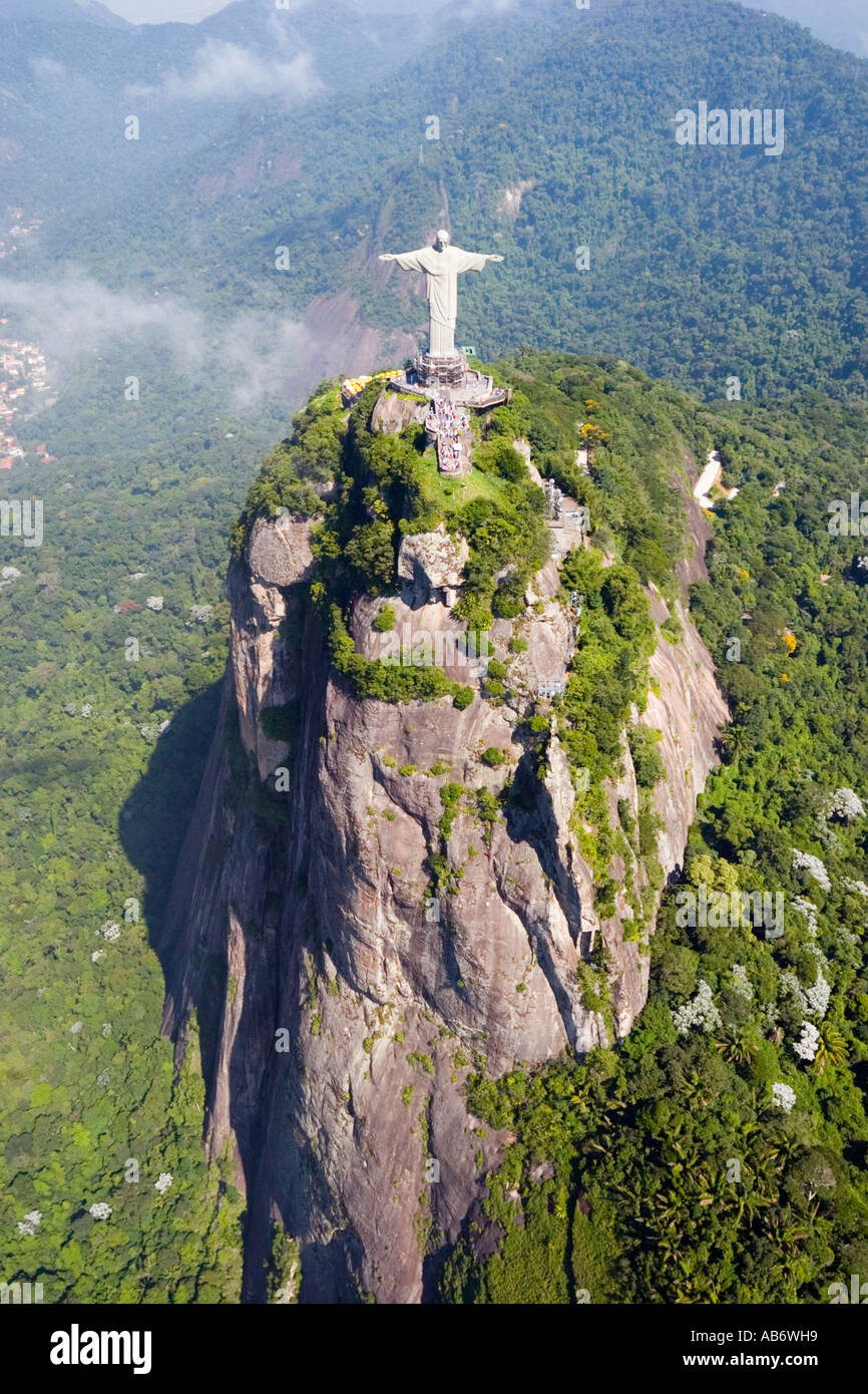 Cristo Redentor, Corcovado, Rio de Janeiro. Stock Photo