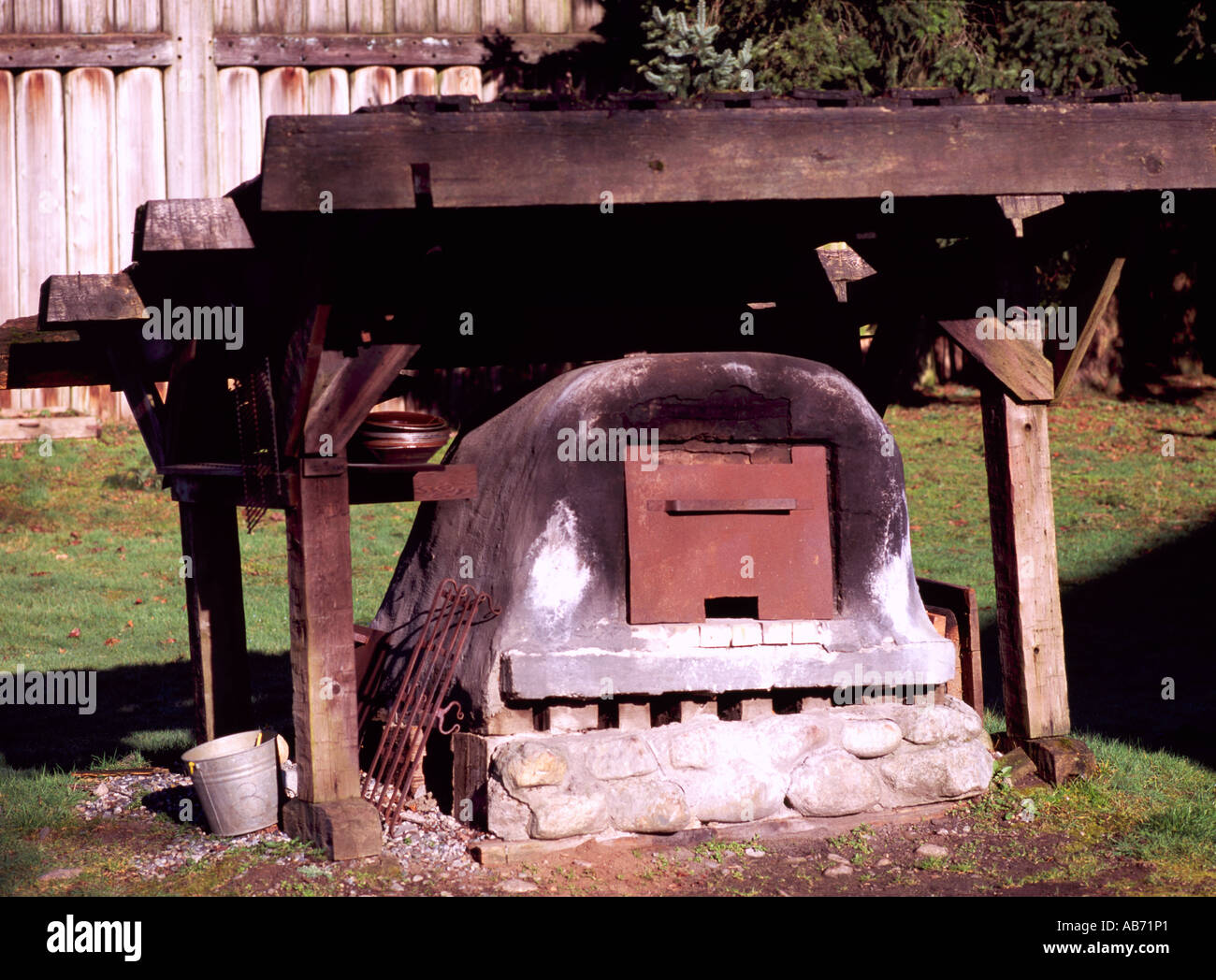 Old Outdoor Bake Oven used for baking Bread at Fort Langley National
