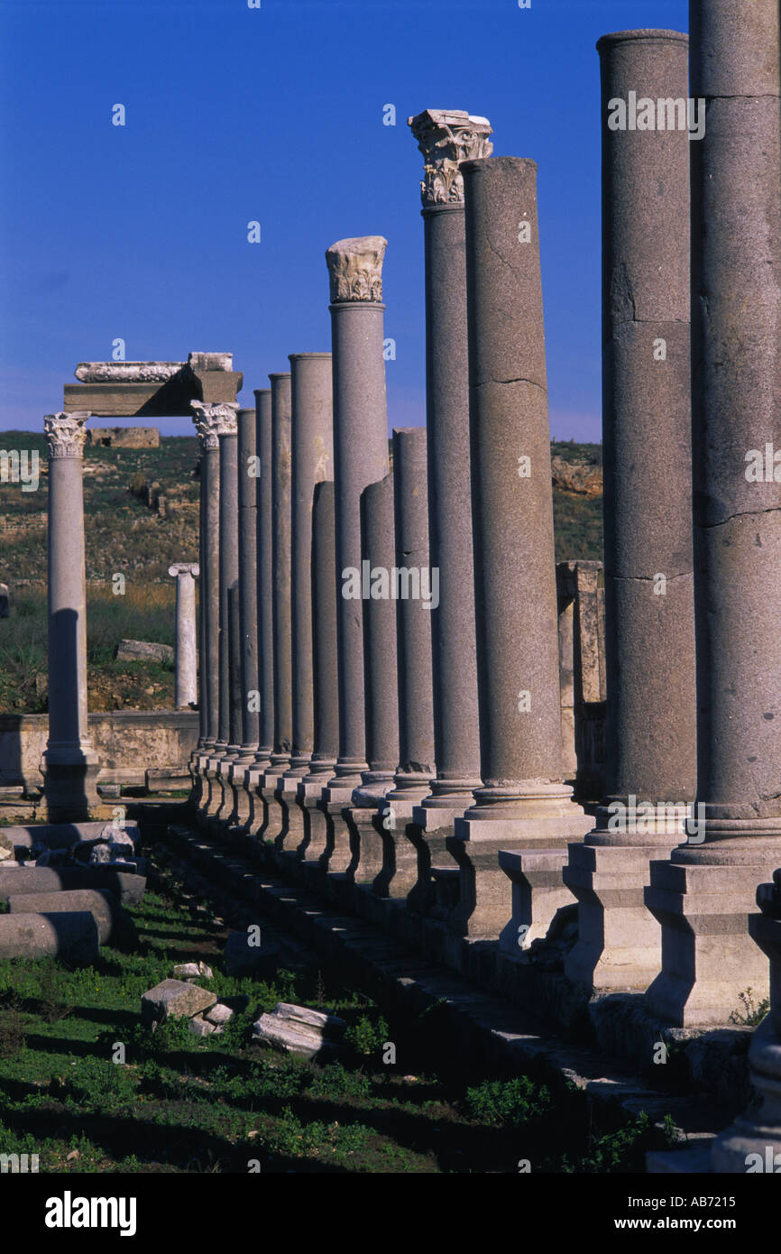 Ruins in Perge Mediterranean coast Turkey  Stock Photo