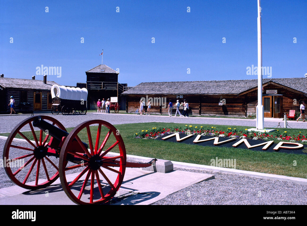 Fort Macleod in the Town of Fort Macleod in Alberta Canada Stock Photo