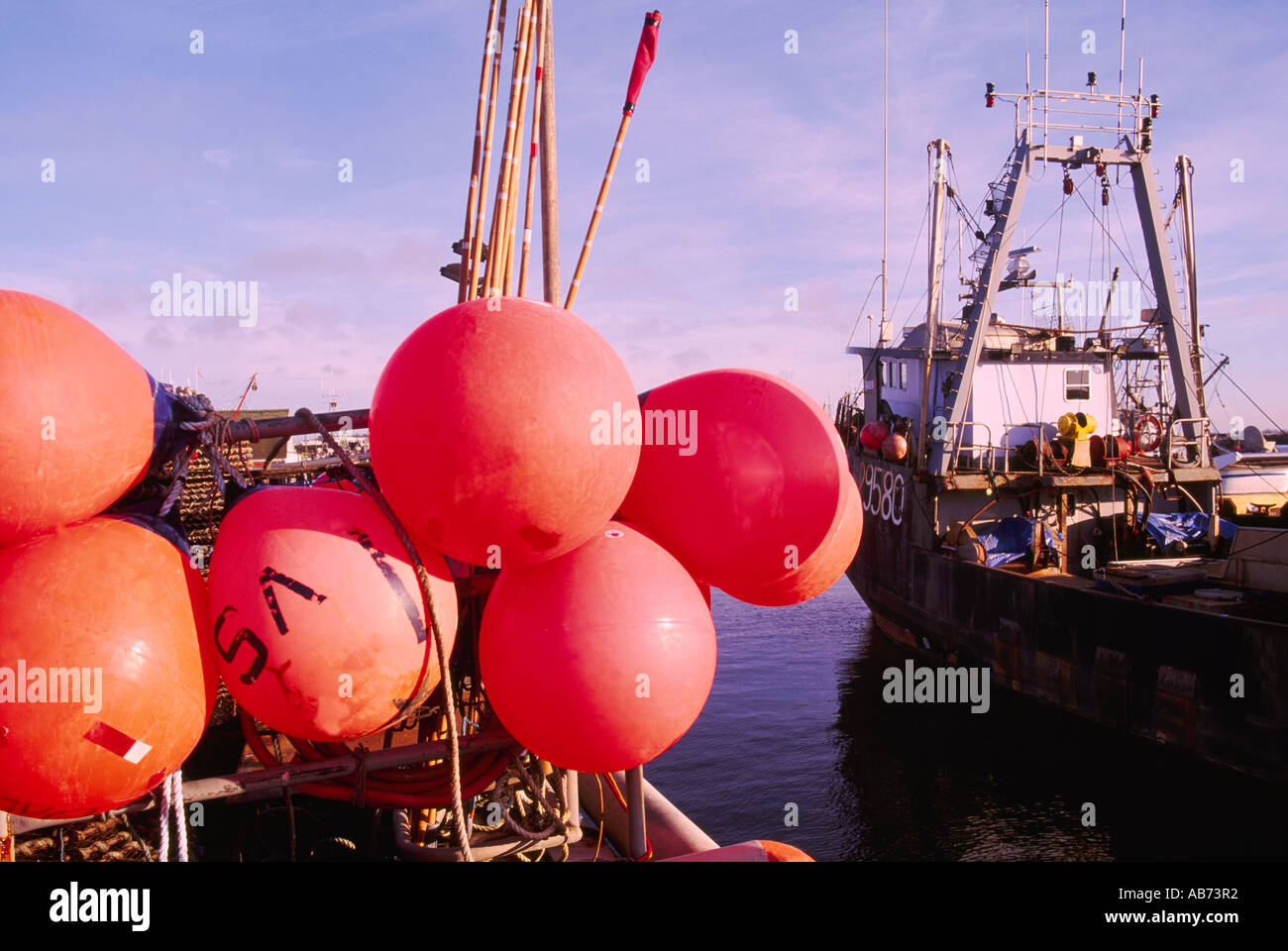 Commercial Fishing Boats docked in Fraser River, Steveston, BC, British